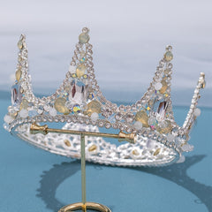 Girl's Rhinestone Crown Tiara Hair Accessory for Fairy Princess Party