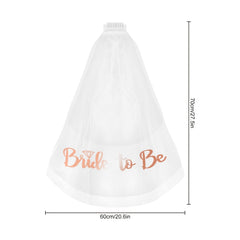 Bride To Be Veil Wedding Bridal Hair Accessories Veil With Comb Long Mesh Veil