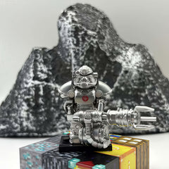 Tall Futuristic Mecha Robot Figure with Weapons & Armor