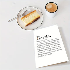 Funny Birthday Card Bestie Sister Friendship Women Lady Bestie Greeting