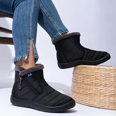 Women's Plush Lined Snow Boots Waterproof Winter Warm Boots