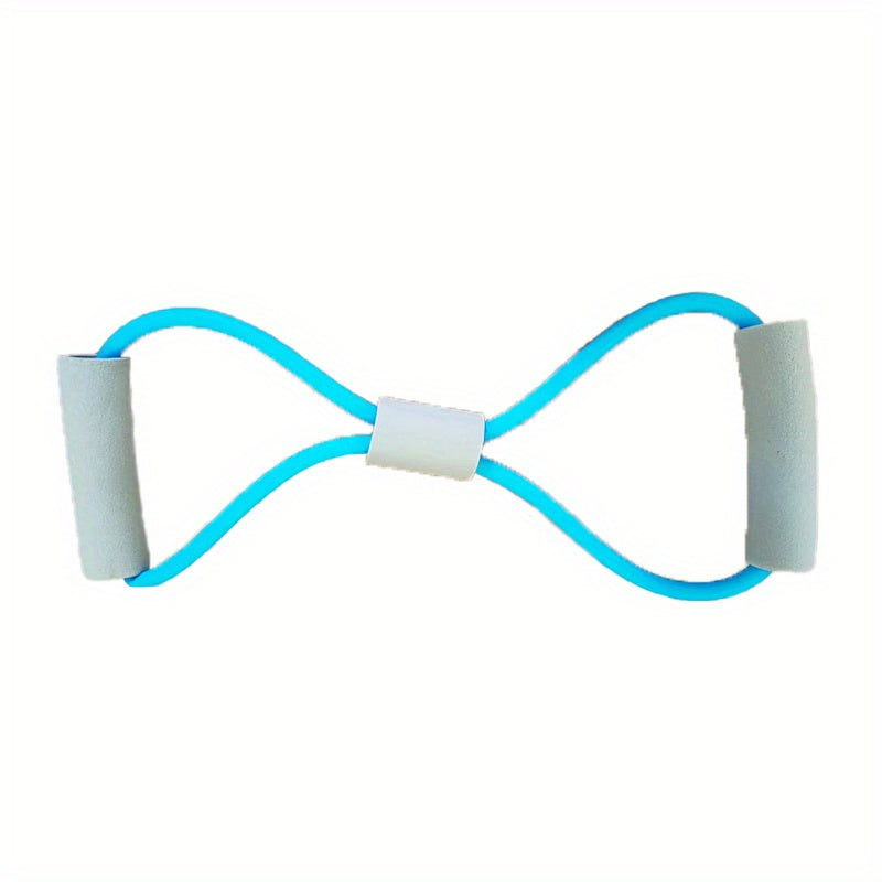 8-Shaped Resistance Band Foam Handle Elastic Tension for Home Gym Yoga Fitness