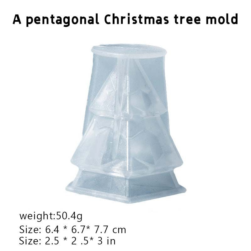 Christmas Tree Snowman Candle Mold for DIY Aromatherapy Crafts