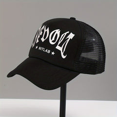 Goth Letter Print Trucker Hat Baseball Cap Unisex Dad Hats