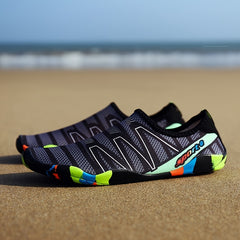 Women's Striped Water Shoes Barefoot Swimming Surfing Aqua Shoes