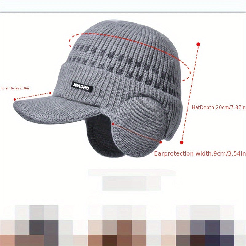 Ear Protection Fleece Baseball Cap Winter Warm Hat
