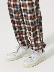 Men's Plaid Casual Cropped Pants