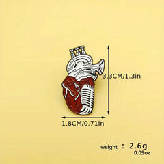 Cartoon Organ Heart Collection Enamel Pin for Clothes Bags Jackets