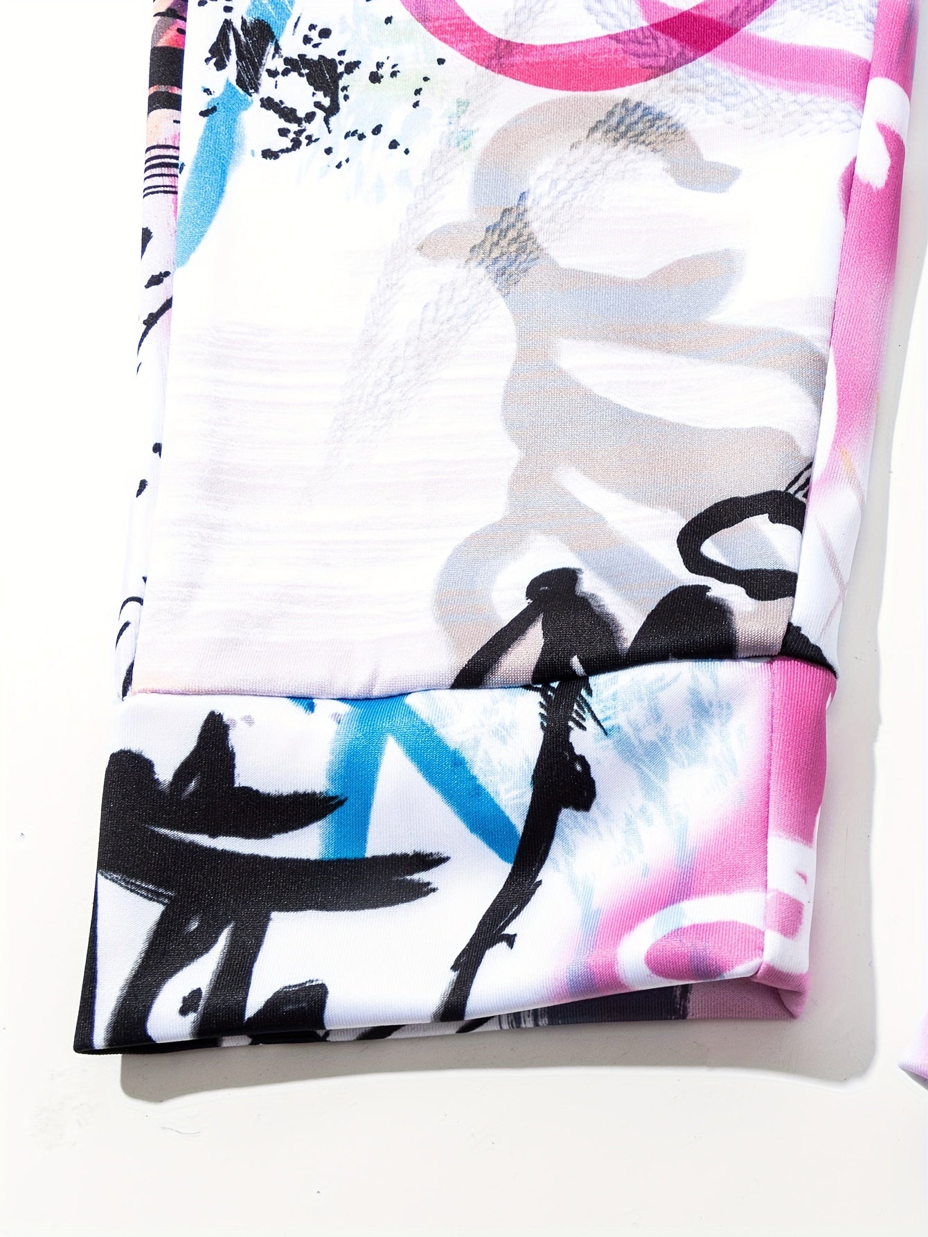 Graffiti Series Drawstring Sweatpants Loose Fit Pants Men's Casual Joggers