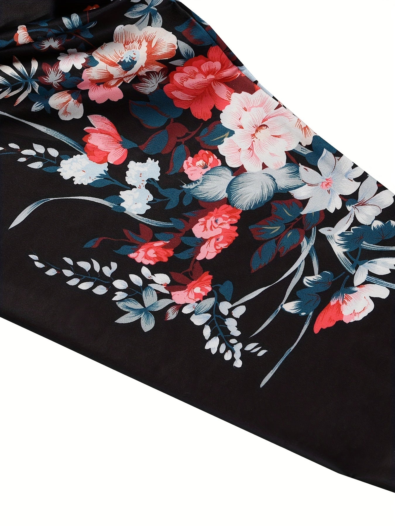 Women's Plus Floral High Stretch Skinny Pants