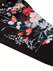 Women's Plus Floral High Stretch Skinny Pants