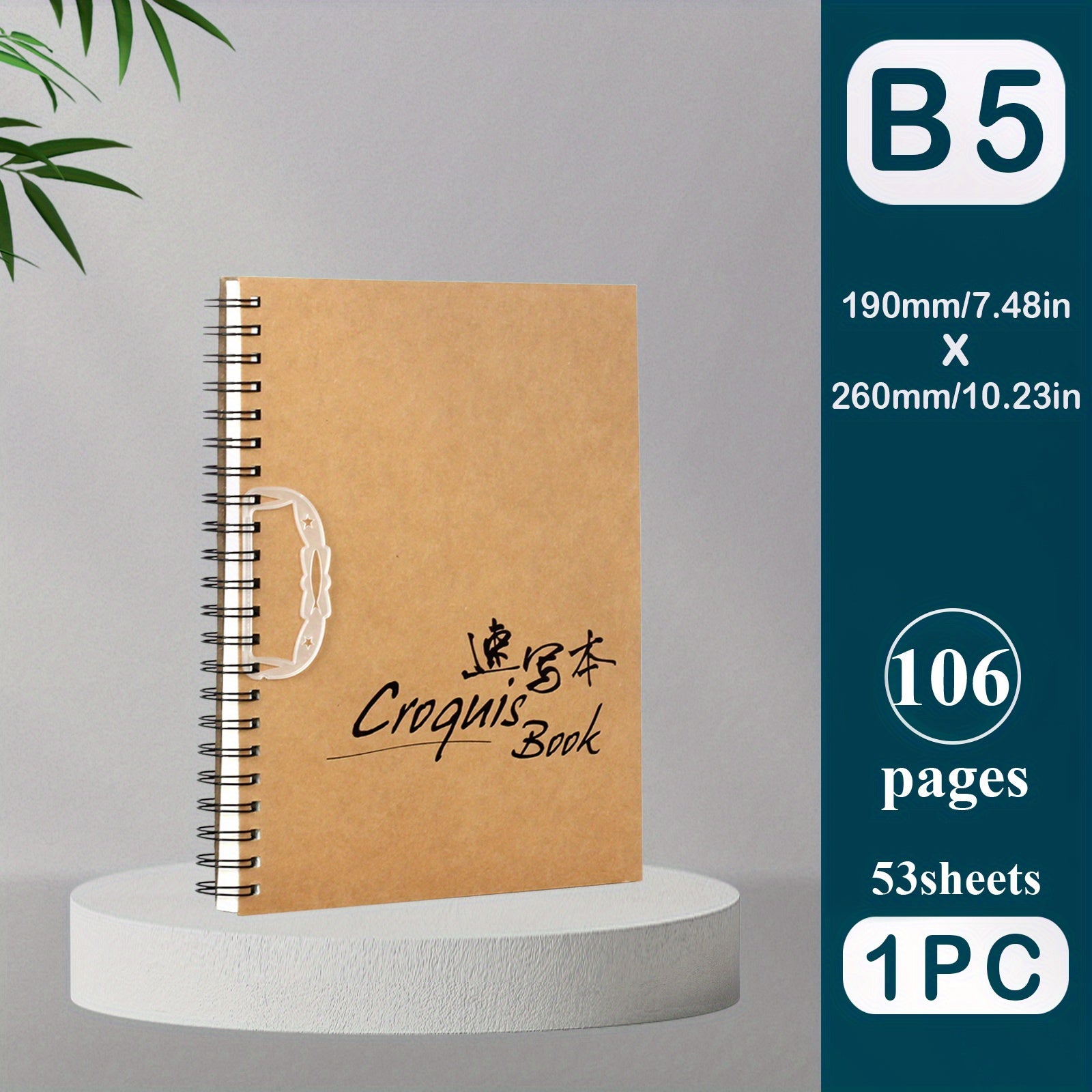 Cowhide Sketchbook 116 Pages Thickened Artist Portable Sketch Drawing Board
