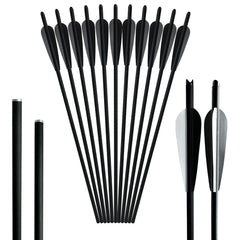 12pcs 20 inch Carbon Fiber Shield Feather Bowfishing Accessory