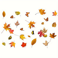 Thanksgiving Maple Leaf Butterfly Window Sticker