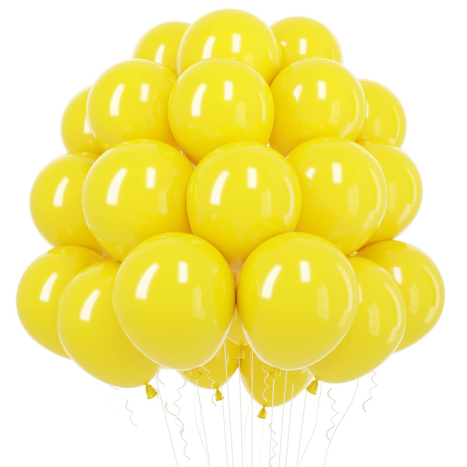 40 Yellow Party Balloons: 25 Balloons for Yellow Theme Party Decoration