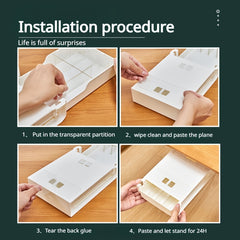 Under Desk Pull Out Wall Hanging Storage Box Office Desktop Stationery Box