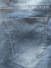 Men's Distressed Slim Fit Jeans Casual Street Style Denim Pants