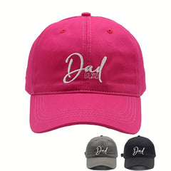Embroidered Letter Cotton Soft Hat Solid Baseball Cap Fathers Gift