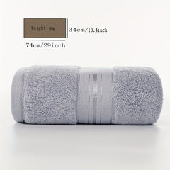 High Cotton Towel Set - Soft, Strong, Absorbent - Grey, Pink