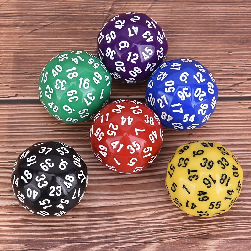 1pc D60 Polyhedral Acrylic Dice 60 Sided Game Dice