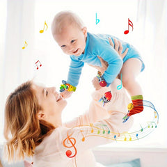 Baby Wrist Bell Socks and Foot Set Bell Toys Cartoon Animal Wrist Bells