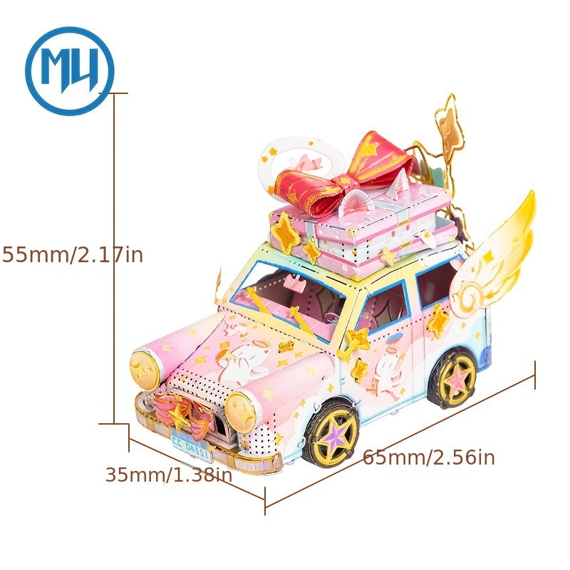 MU Cat Travel Diary 3D Metal Assembly Model Puzzle Adult Decompression Toy