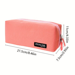 Large Capacity Canvas Pencil Bag School Supplies Storage Bag