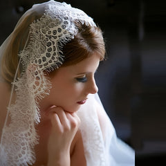 Lace Veil Bridal Headscarf Muslim Hijab for Party Decoration Headwear