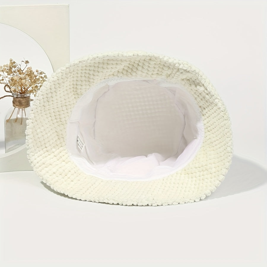 Plush Bucket Hat Sun Protection Outdoor Sports Casual