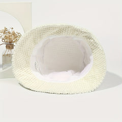 Plush Bucket Hat Sun Protection Outdoor Sports Casual