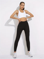 Women's Sporty Comfort Fitness Leggings With Pockets for Running Yoga