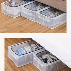 Folding Shoe Rack Shoe Storage Box Dust-proof Transparent Bag Household