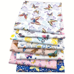 8pcs Cotton Precut Quilting Fabric Squares DIY Sewing Scrapbooking