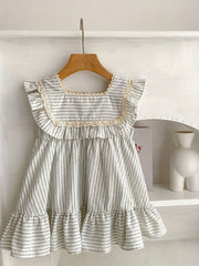 Baby Girls Cotton Princess Dress Ruffle Summer Dress