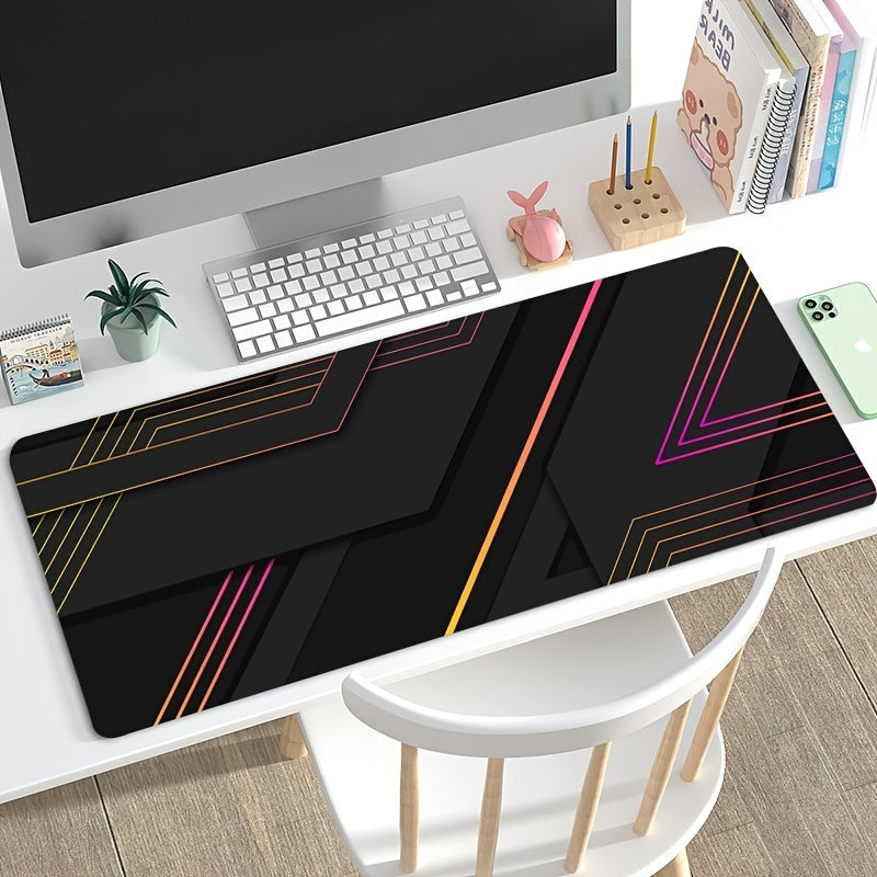 Geometric Stripe Model Mouse Pad Non slip Rubber Mouse Pad