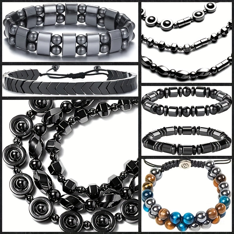 Faceted Hematite Beads Natural Stone Round Loose Beads 2-12mm
