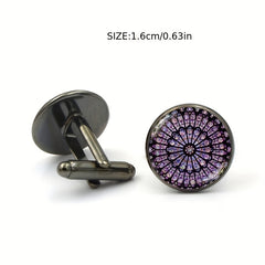 Notre Dame De Paris Cufflinks French Men's Shirt Cuff Studs