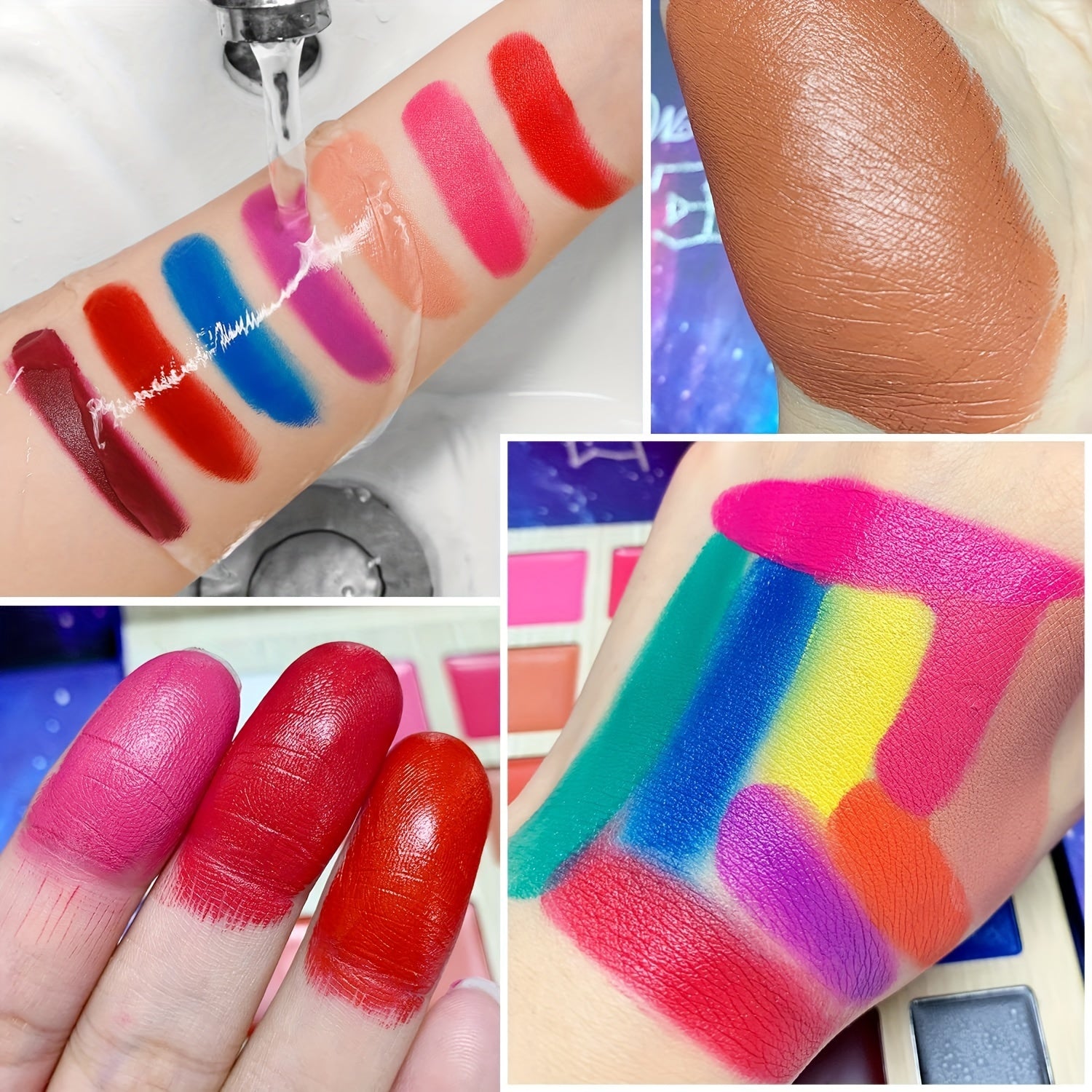 25-Color Professional Lipstick Palette with Shimmer Matte and Finishes