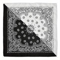 Polyester Cashew Flower Square Scarf Dress Up Paisley Turban