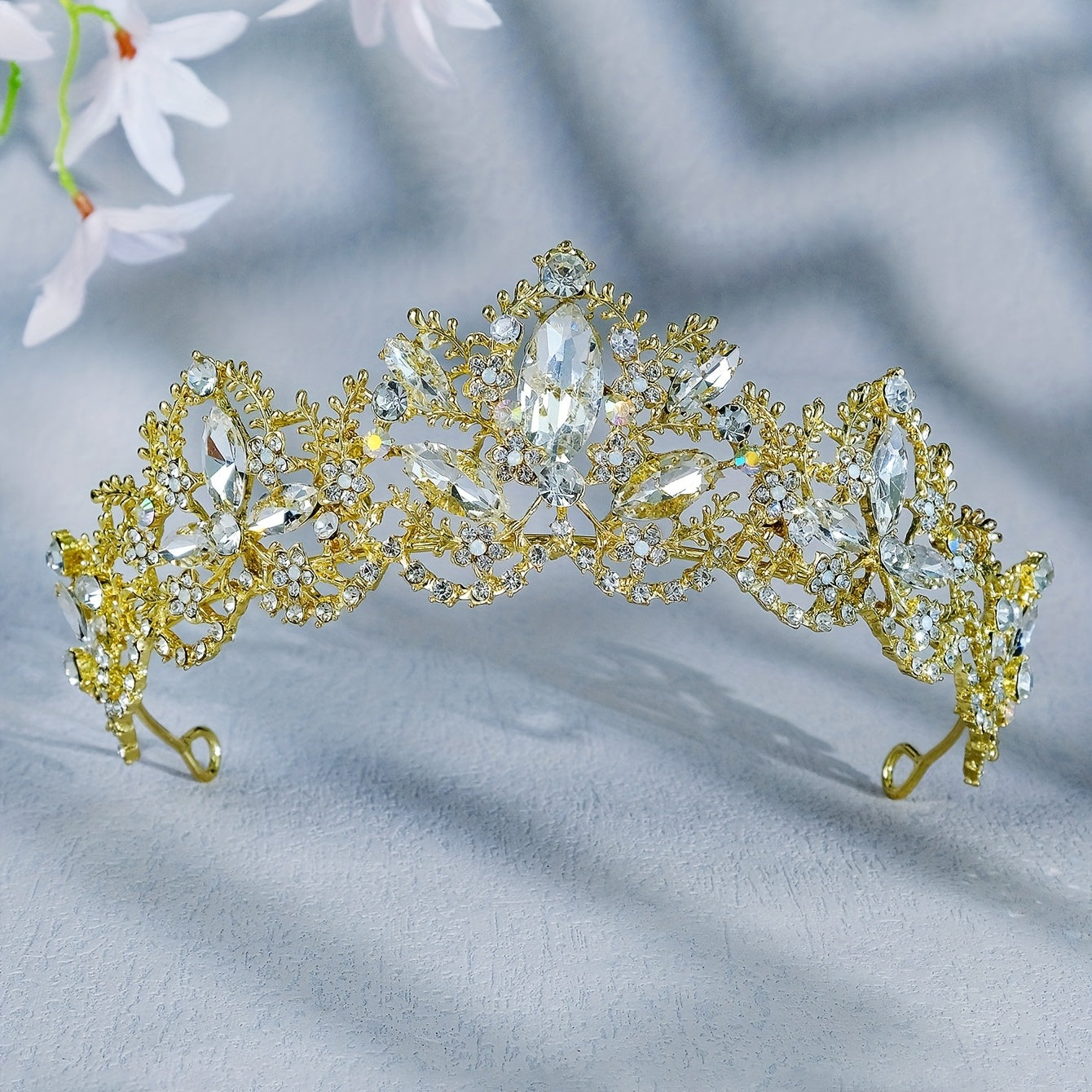 Crystal Crown Prince Queen Style Headband Alloy Tiara Hair Accessories