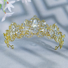 Crystal Crown Prince Queen Style Headband Alloy Tiara Hair Accessories
