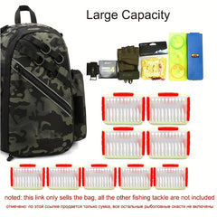 Waterproof Fishing Tackle Storage Bag Sling Backpack