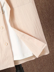 Boys Preppy Short Sleeves Shirt Summer Clothes
