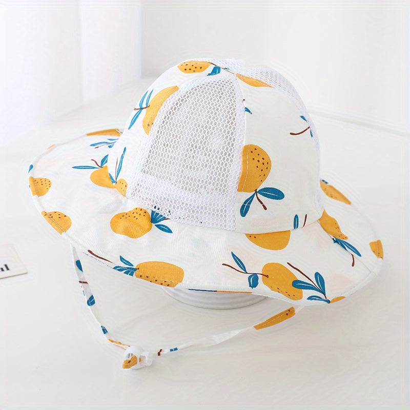 Fruit Print Sunshade Hat Kids Bucket Hat