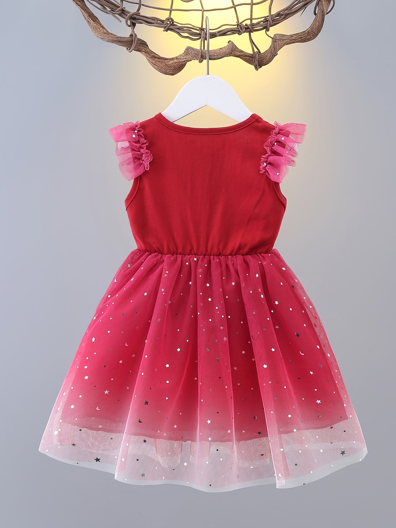 Girls Tulle Ruffles Sleeveless Princess Dress Kids Summer Clothes