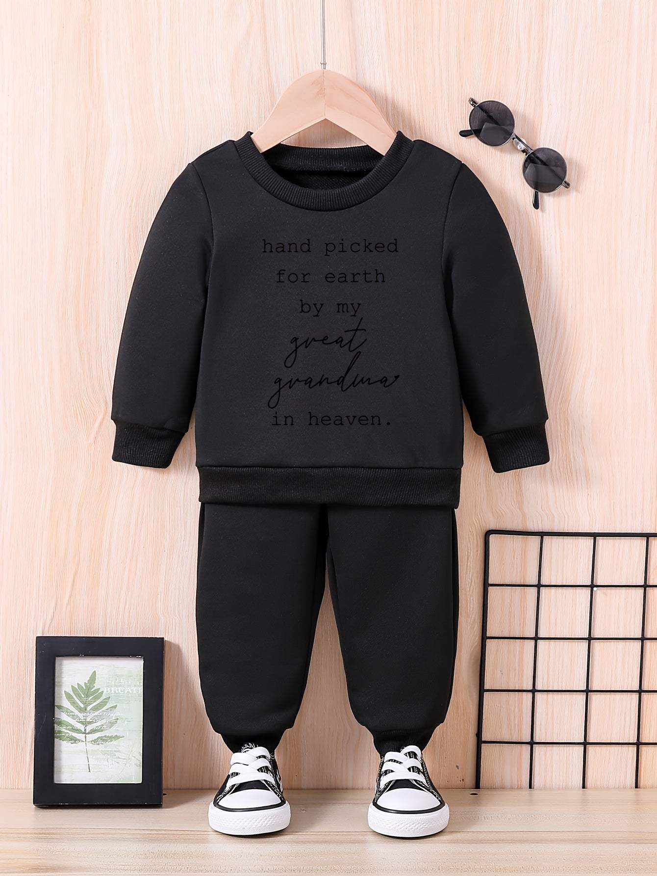 Baby Casual Outfit Long Sleeve Sweatshirt Trousers Set