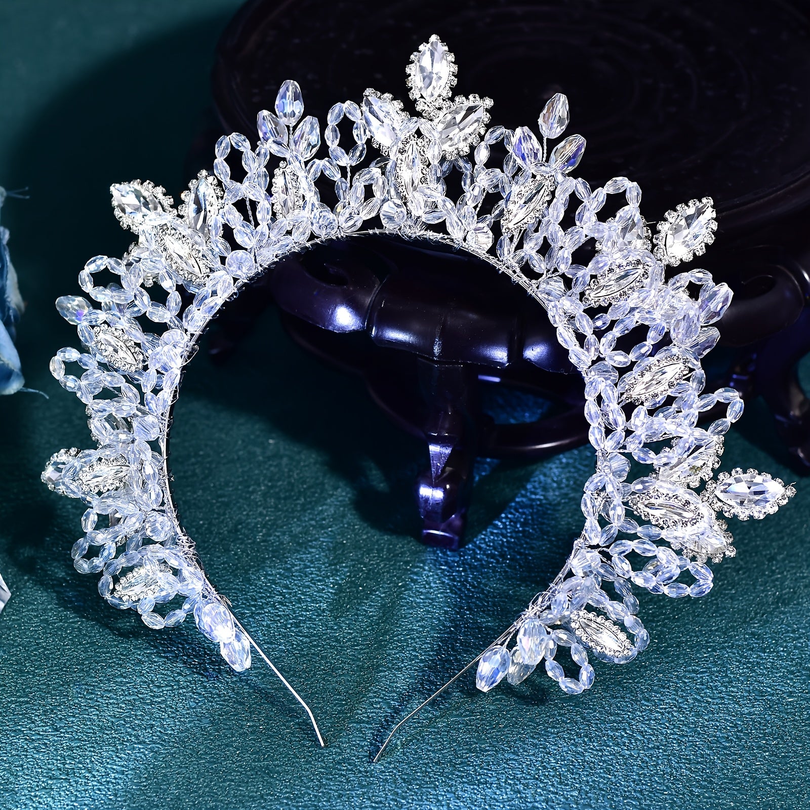 Handcrafted Bridal Tiara Vintage Embellished Wedding Hair Crown