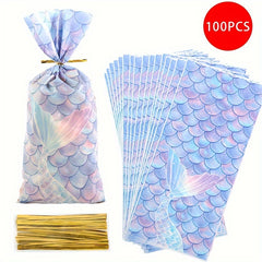 Mermaid Themed Goodie Bags for Party Favors and Gifts