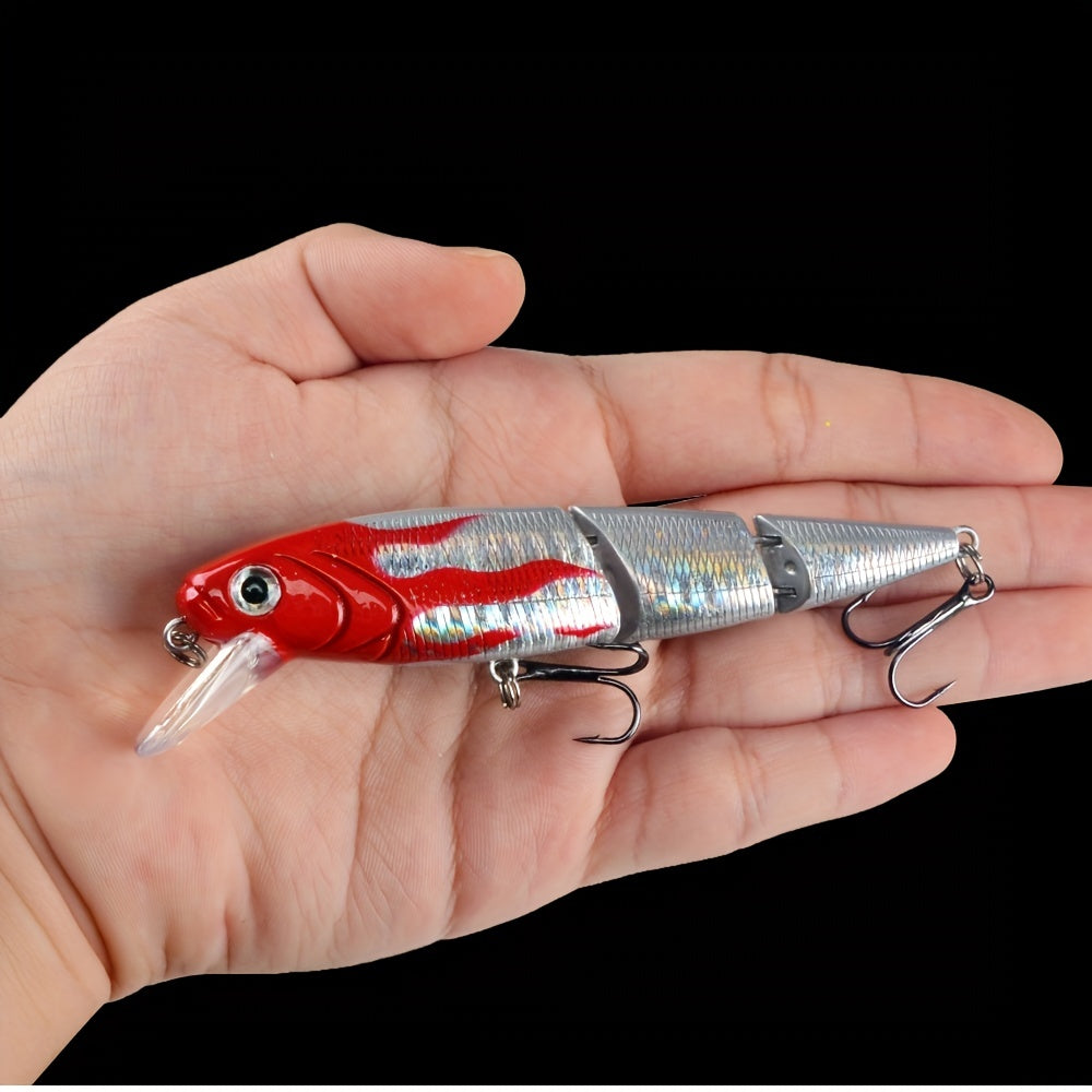 5pcs Jointed Wobbler Fishing Lures 4.33in 14.5g Perch Carp Segmented Crankba