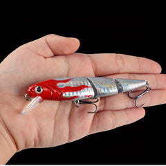 5pcs Jointed Wobbler Fishing Lures 4.33in 14.5g Perch Carp Segmented Crankba